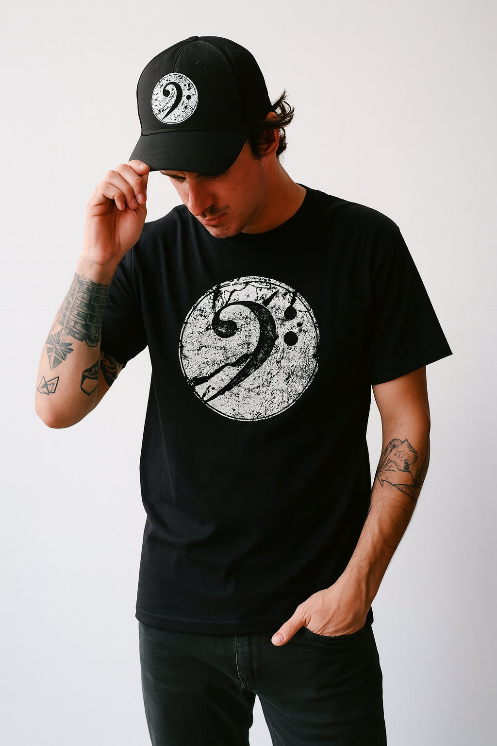 Baseball Cap in Black or White... Choose from 3 different icons