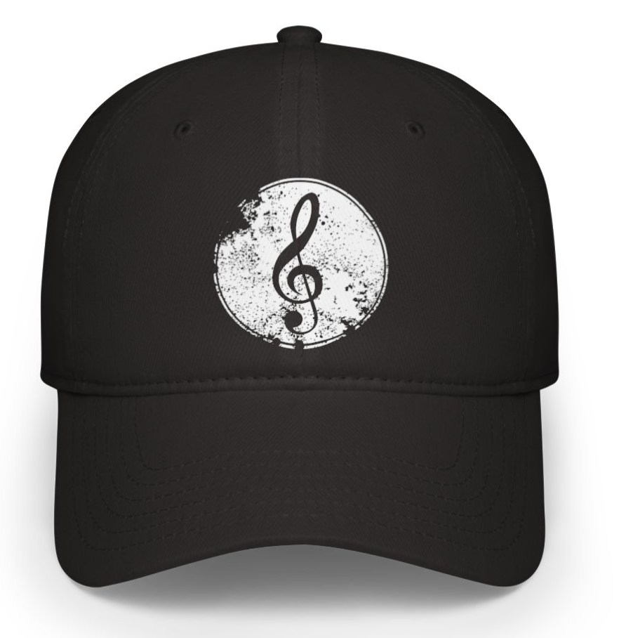 Baseball Cap in Black or White... Choose from 3 different icons